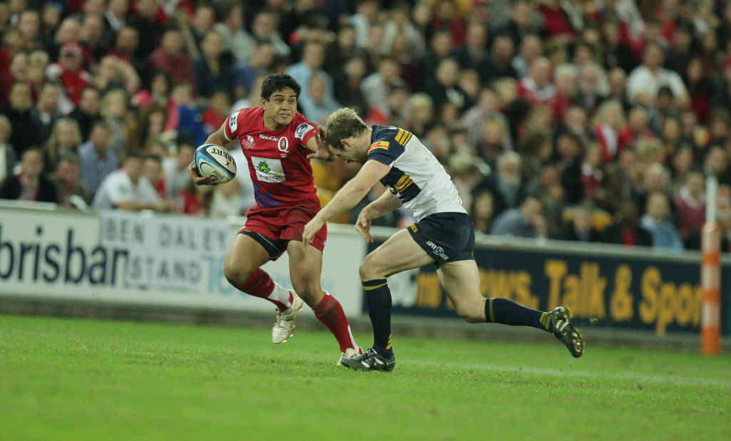 Queensland Reds player Ben Tapuai will be one of a number of players making an appearance in Tieri tomorrow for the charity sports challenges. Queensland Reds player Ben Tapuai will be one of a number of players making an appearance in Tieri tomorrow for the charity sports challenges.